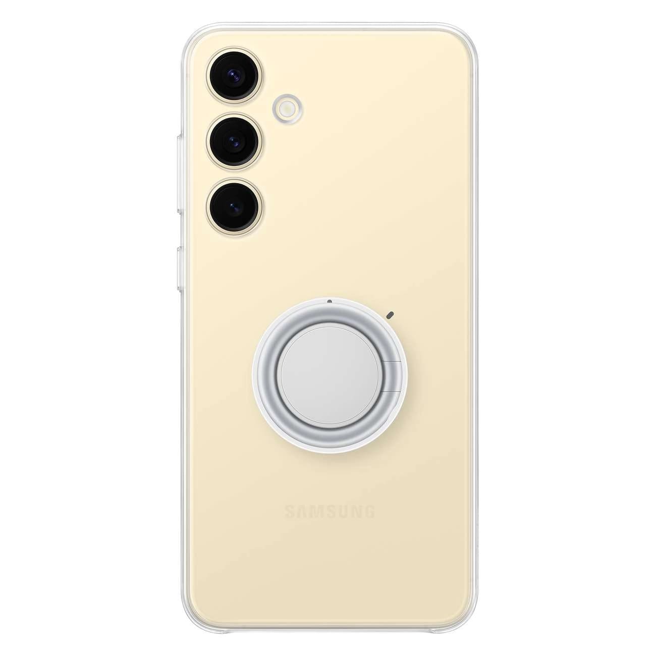 Samsung Gadget Case - Samsung Galaxy S24+ Θήκη Σιλικόνης με Πολυλειτουργική Λαβή / Stand - Clear - EF - XS926CTEGWW