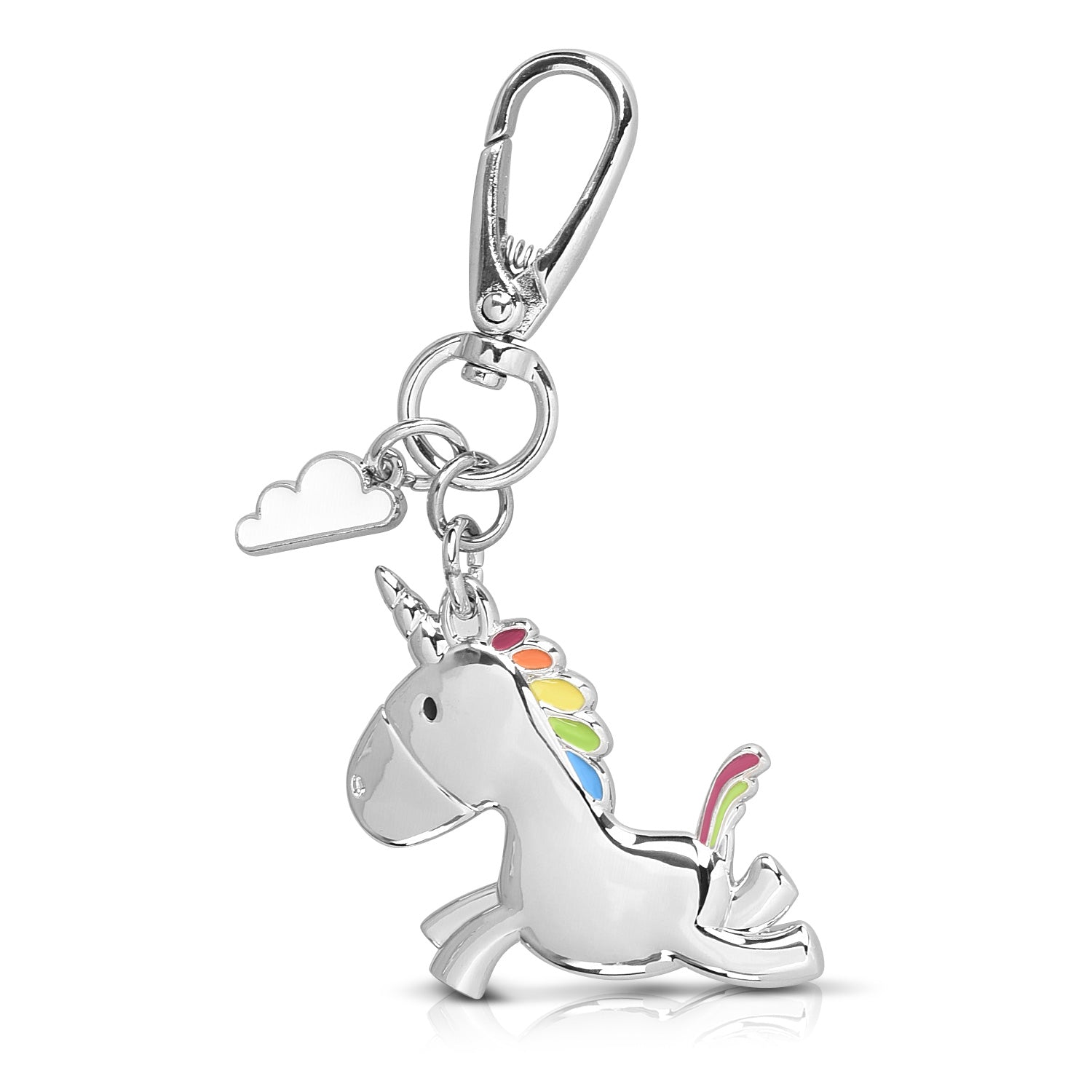 Navaris Unicorn Keychain Μπρελόκ Κλειδιών - Silver - 45014.01