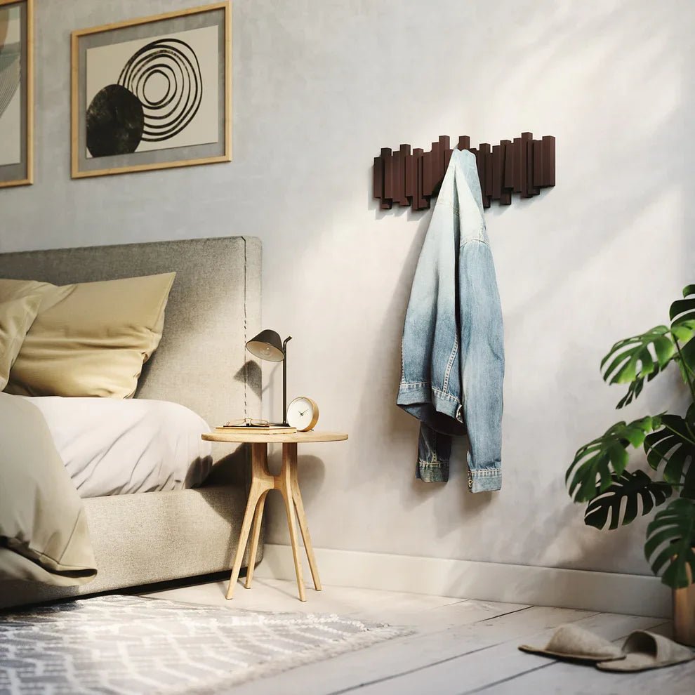 Umbra Sticks - Επιτοίχια Πλαστική Κρεμάστρα με 5 Γάντζους - Espresso