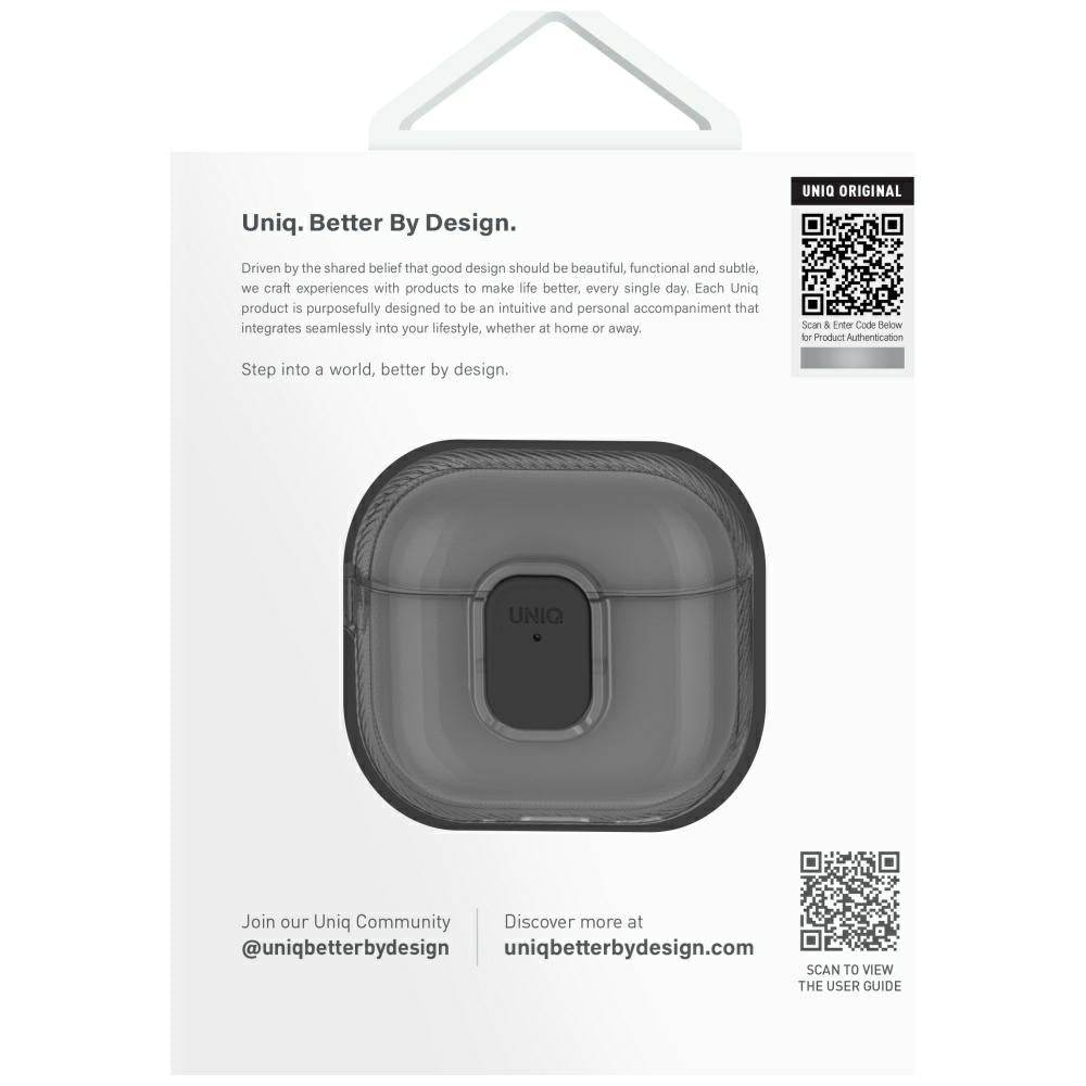 Uniq AirPods 4 Θήκη Σιλικόνης - Glase Pro Lock Case - Διάφανη