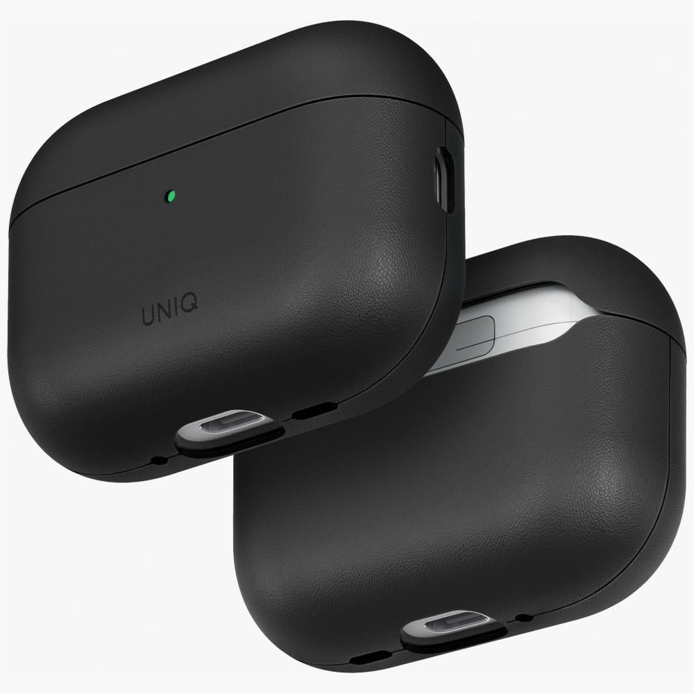 Uniq AirPods Pro 3 - Θήκη με Επένδυση Συνθετικού Δέρματος - Lyden Vex - Black