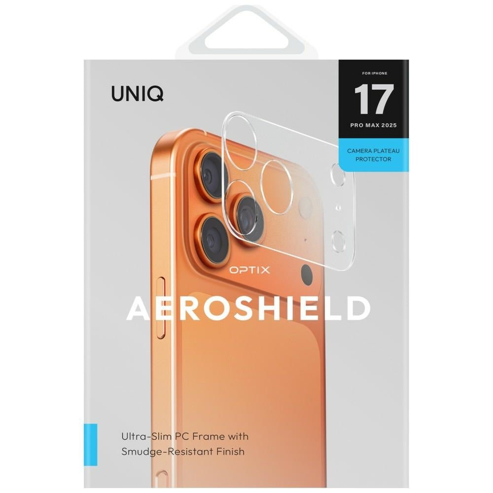Uniq iPhone 17 Pro Max - Προστατευτικό Πλαισίου Κάμερας Χωρίς Προστασία Φακών - Optix Aeroshield - Clear