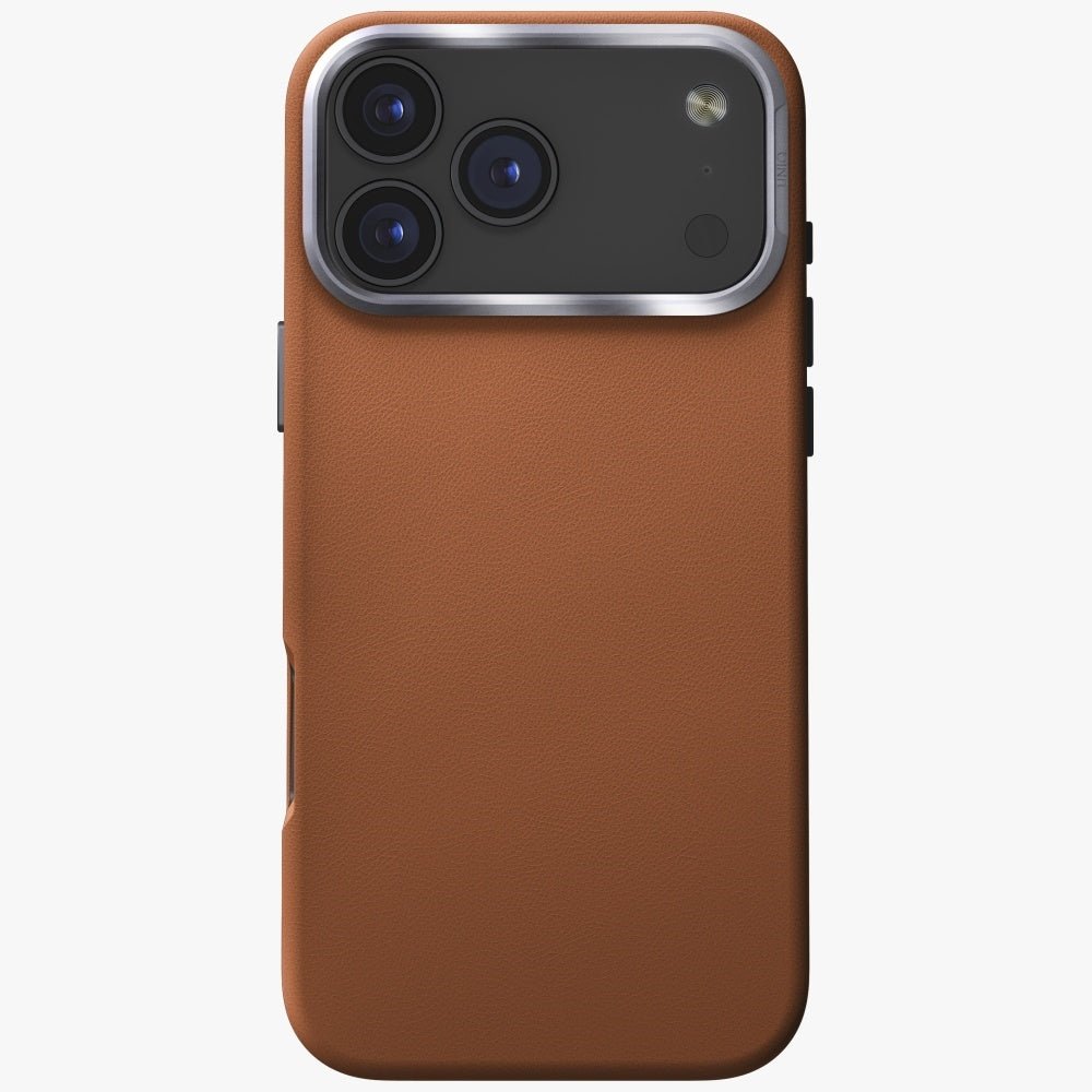 Uniq iPhone 17 Pro Max - Σκληρή Θήκη με Επένδυση Συνθετικού Δέρματος και MagSafe - Lyden MagClick - Caramel