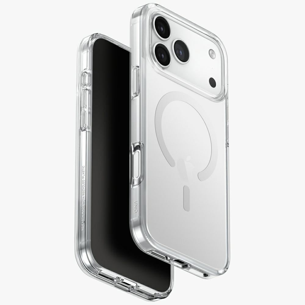Uniq iPhone 17 Pro Max - Σκληρή Θήκη με Πλαίσιο Σιλικόνης και MagSafe - Clario MagClick Charging - Clear