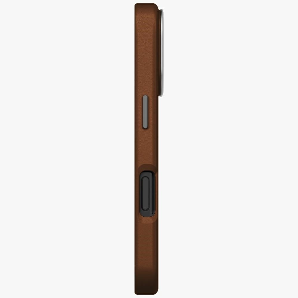 Uniq iPhone 17 Pro - Σκληρή Θήκη με Επένδυση Συνθετικού Δέρματος και MagSafe - Lyden MagClick - Caramel