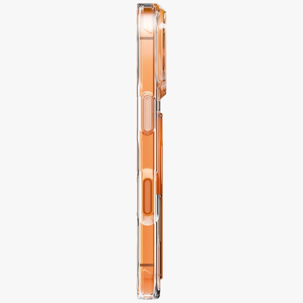 Uniq iPhone 17 Pro - Σκληρή Θήκη με Πλαίσιο Σιλικόνης με MagSafe και Eνσωματωμένη Λαβή FlexGrip - Heldro Air - Orange