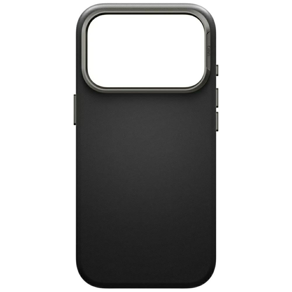 Uniq iPhone 18 Pro / iPhone 17 Pro - Σκληρή Θήκη με Επένδυση Συνθετικού Δέρματος MagSafe - Lyden MagClick - Black