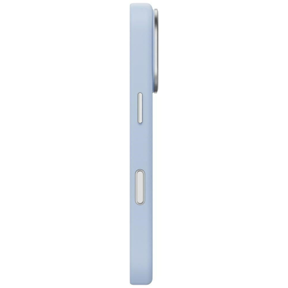 Uniq iPhone 18 Pro / iPhone 17 Pro - Σκληρή Θήκη με Επένδυση Συνθετικού Δέρματος MagSafe - Lyden MagClick - Frost Blue