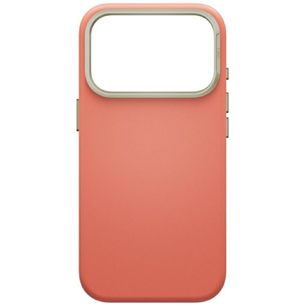 Uniq iPhone 18 Pro / iPhone 17 Pro - Σκληρή Θήκη με Επένδυση Συνθετικού Δέρματος MagSafe - Lyden MagClick - Terracotta