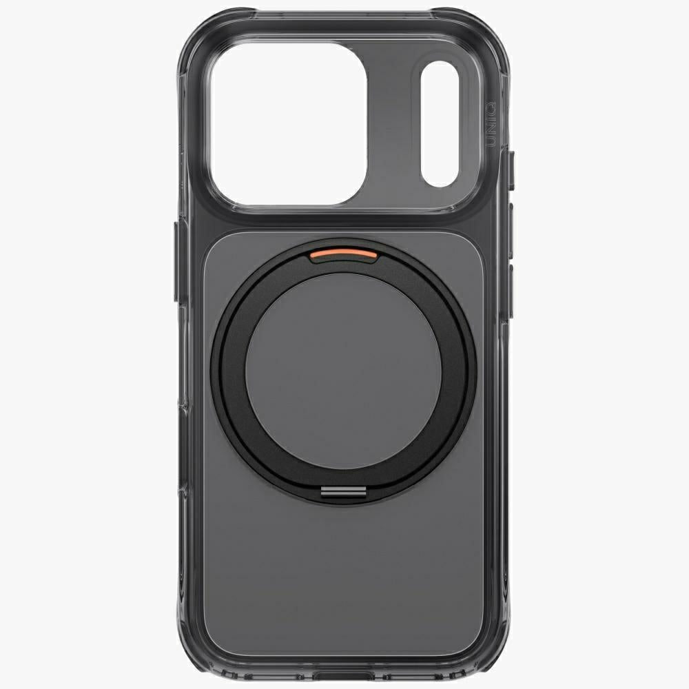 Uniq iPhone 18 Pro / iPhone 17 Pro - Σκληρή Θήκη με Πλαίσιο Σιλικόνης και Σταντ MagSafe - Swivix 360 Rotating Kickstand - Black