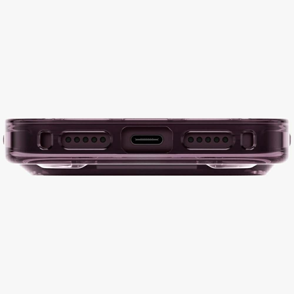 Uniq iPhone 18 Pro / iPhone 17 Pro - Σκληρή Θήκη με Πλαίσιο Σιλικόνης MagSafe και Ενσωματωμένη Λαβή FlexGrip - Heldro Air - Burgundy