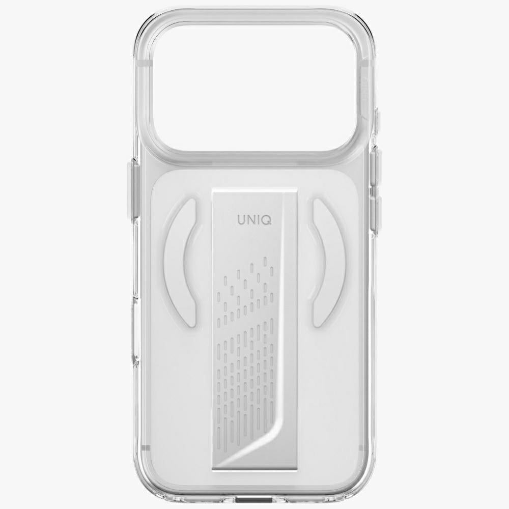 Uniq iPhone 18 Pro / iPhone 17 Pro - Σκληρή Θήκη με Πλαίσιο Σιλικόνης MagSafe και Ενσωματωμένη Λαβή FlexGrip - Heldro Air - Clear