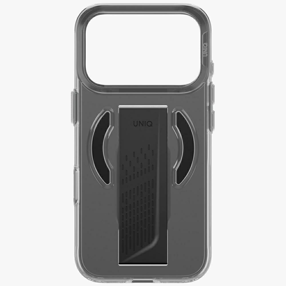 Uniq iPhone 18 Pro / iPhone 17 Pro - Σκληρή Θήκη με Πλαίσιο Σιλικόνης MagSafe και Ενσωματωμένη Λαβή FlexGrip - Heldro Air - Tinted Smoke