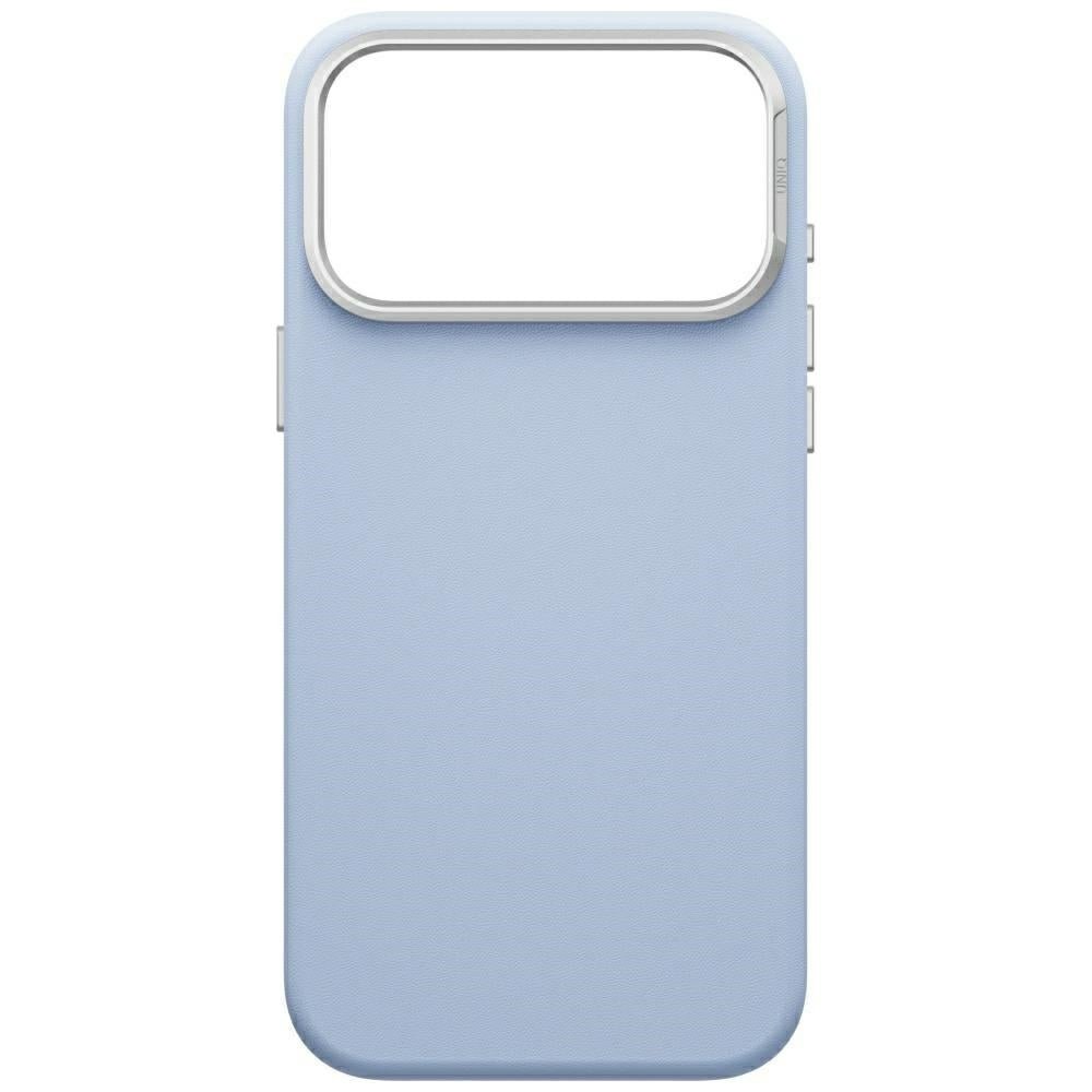 Uniq iPhone 18 Pro Max / iPhone 17 Pro Max - Σκληρή Θήκη με Επένδυση Συνθετικού Δέρματος MagSafe - Lyden MagClick - Frost Blue