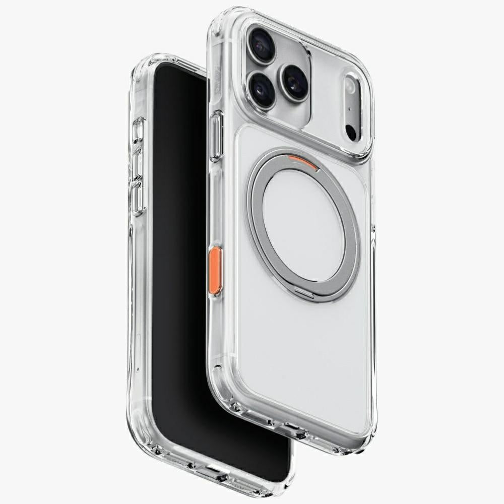 Uniq iPhone 18 Pro Max / iPhone 17 Pro Max - Σκληρή Θήκη με Πλαίσιο Σιλικόνης και Σταντ MagSafe - Swivix 360 Rotating Kickstand - Deep Burgundy