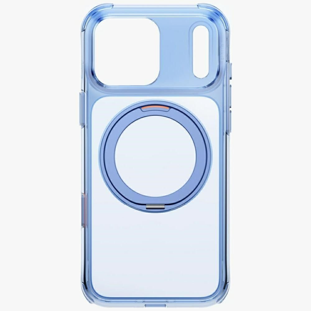 Uniq iPhone 18 Pro Max / iPhone 17 Pro Max - Σκληρή Θήκη με Πλαίσιο Σιλικόνης και Σταντ MagSafe - Swivix 360 Rotating Kickstand - Polar Blue