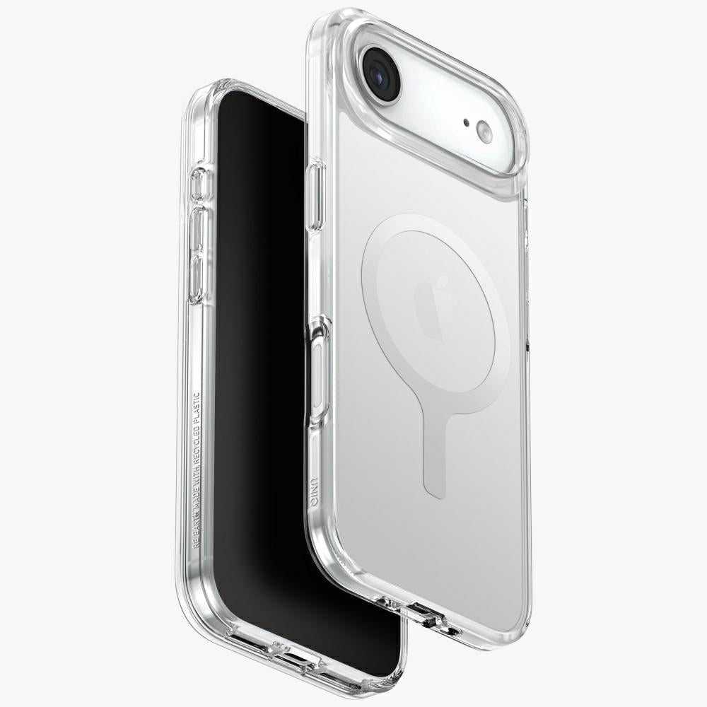 Uniq iPhone Air - Σκληρή Θήκη με Πλαίσιο Σιλικόνης και MagSafe - Clario MagClick Charging - Clear