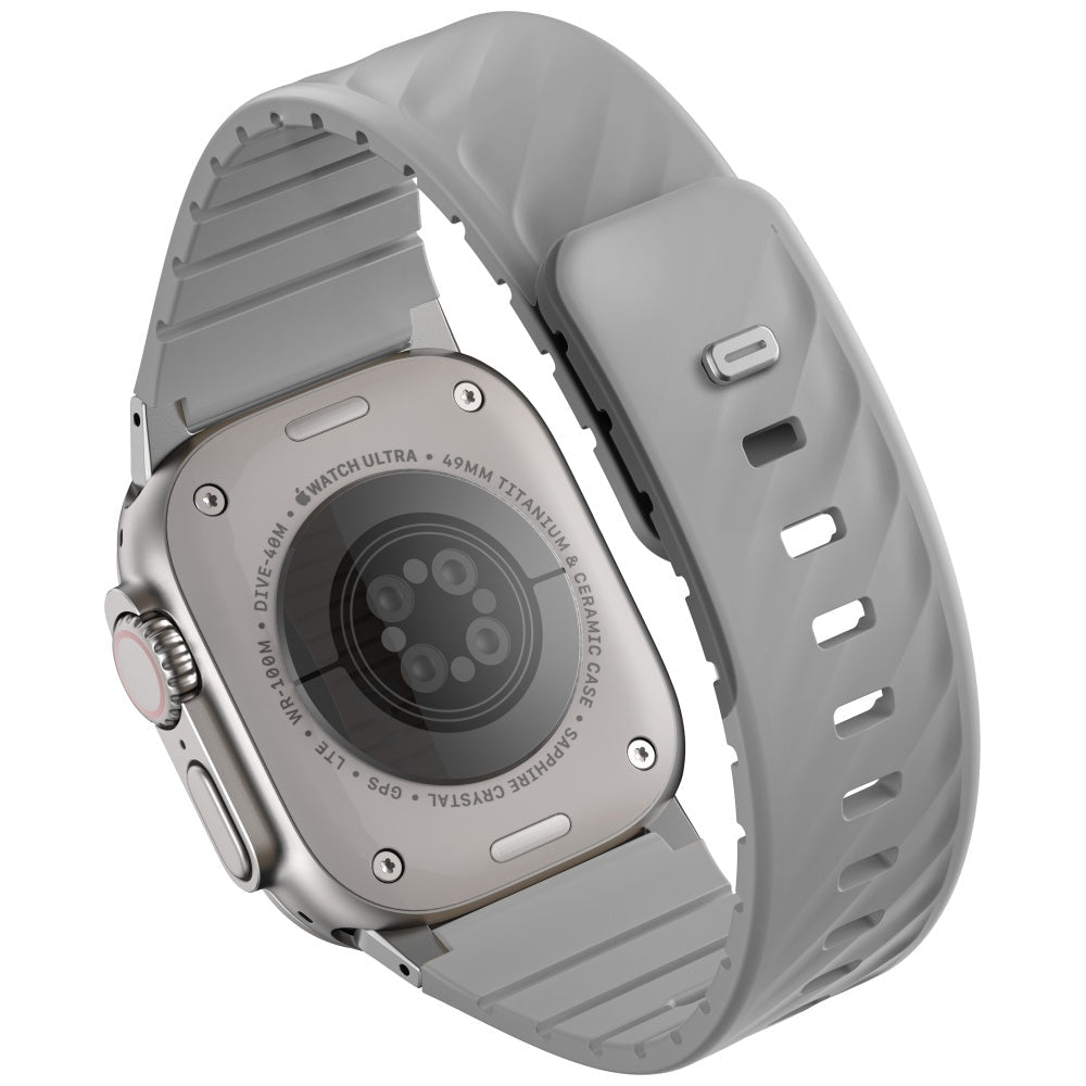 Uniq Μαγνητικό Λουράκι Apple Watch 7/8/9/10/11 - SE (1/2/3) - Ultra (1/2/3) – 40/41/42/44/45/46/49mm - Fluo - Grey