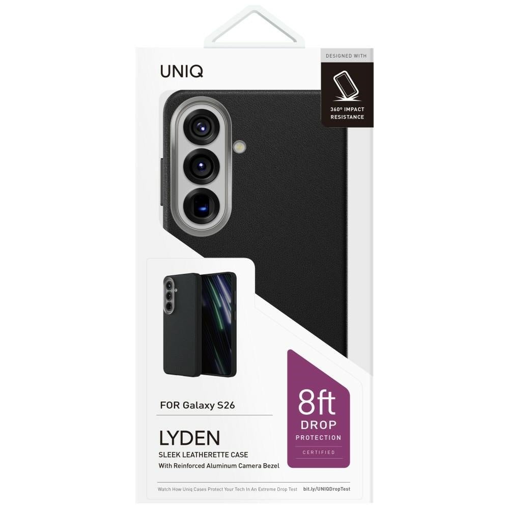Uniq Samsung Galaxy S26 - Σκληρή Θήκη με Επένδυση Συνθετικού Δέρματος και MagSafe - Lyden MagClick - Black