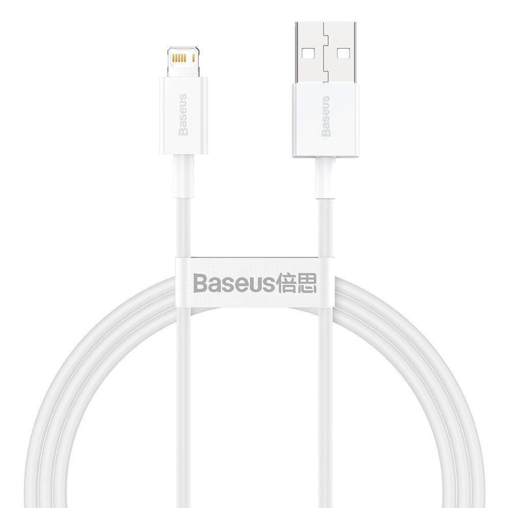 Baseus Superior Series Cable Lightning 2.4A - Καλώδιο Δεδομένων και Φόρτισης Lightning 1M - White - CALYS - A02