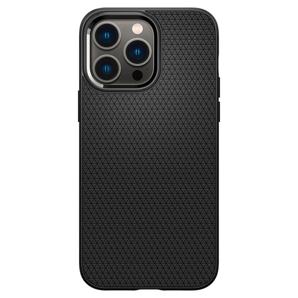 Spigen iPhone 14 Pro Max Liquid Air Θήκη Σιλικόνης - Matte Black