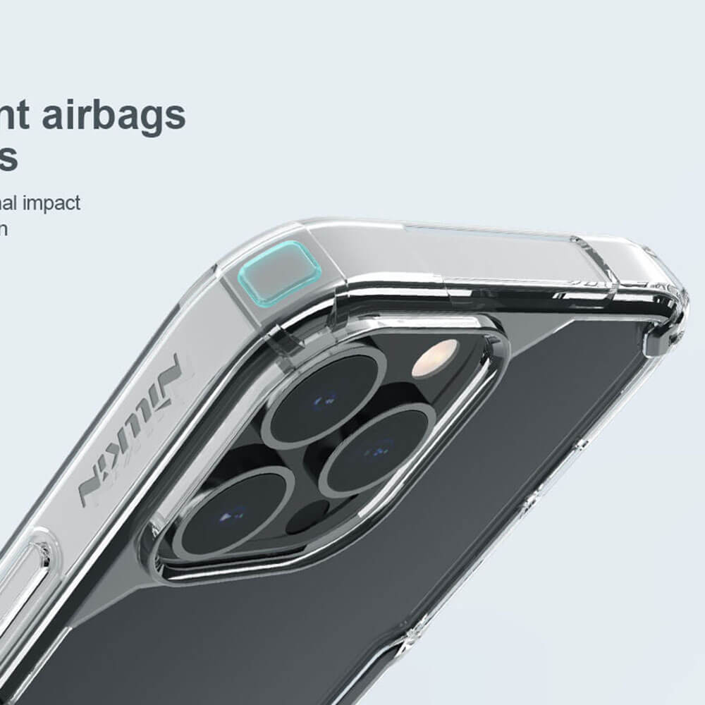 Nillkin iPhone 14 Pro Max Nature Pro - Σκληρή Θήκη με Πλαίσιο Σιλικόνης - Διάφανη