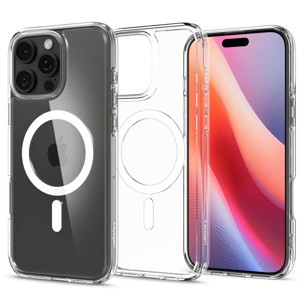 Spigen iPhone 16 Pro Max Ultra Hybrid Mag Σκληρή Θήκη με Πλαίσιο Σιλικόνης Και MagSafe - White