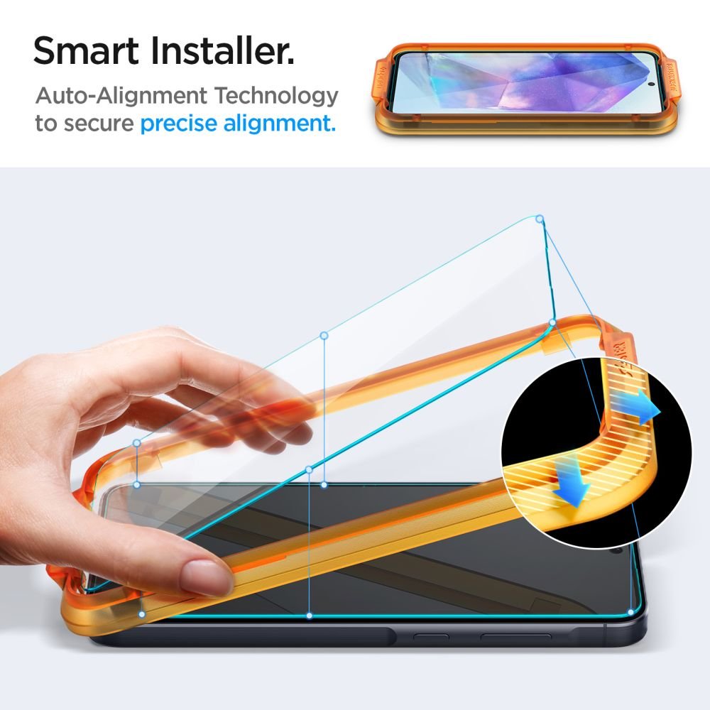 Spigen Samsung Galaxy A55 5G ALM GLAS.tR HD Tempered Glass Αντιχαρακτικό Γυαλί Οθόνης 9H - 2 Τεμάχια - Διάφανα