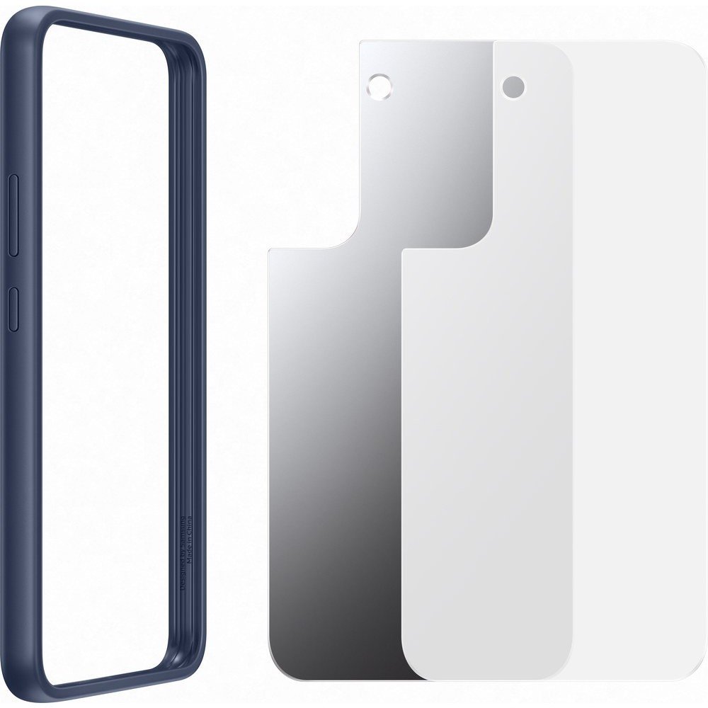 Samsung Frame Cover Samsung Galaxy S22 Plus Σκληρή Θήκη με Πλαίσιο Σιλικόνης - Navy Blue - EF - MS906CNEGWW