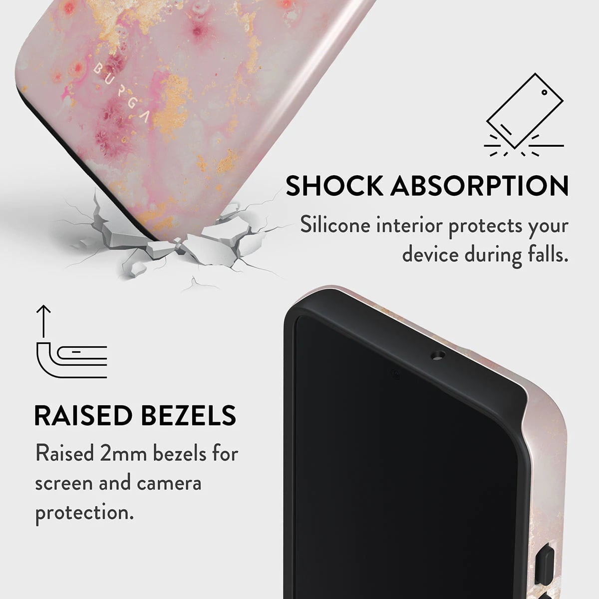 Burga Samsung Galaxy S22 Plus Fashion Tough Σκληρή Θήκη - Golden Coral