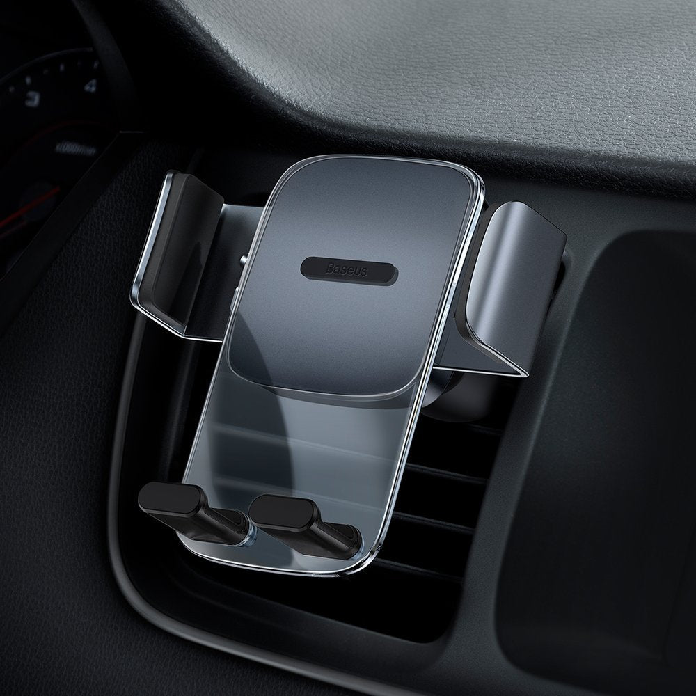 Baseus Easy Control Clamp Gravity Car Air Vent Mobile Holder - Universal Βάση Αυτοκινήτου Αεραγωγού - Black - SUYK000101