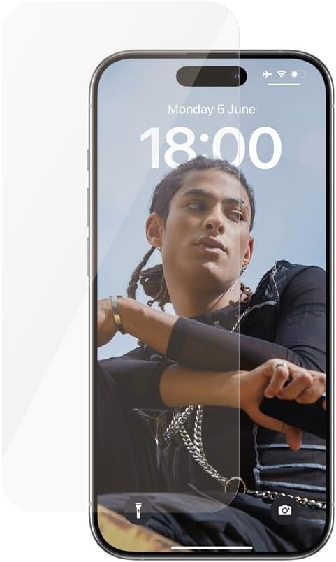 Safe by PanzerGlass iPhone 15 Pro Ultra - Wide Fit Case Friendly Full Screen Αντιχαρακτικό Γυαλί Οθόνης - Διάφανο - SAFE95535