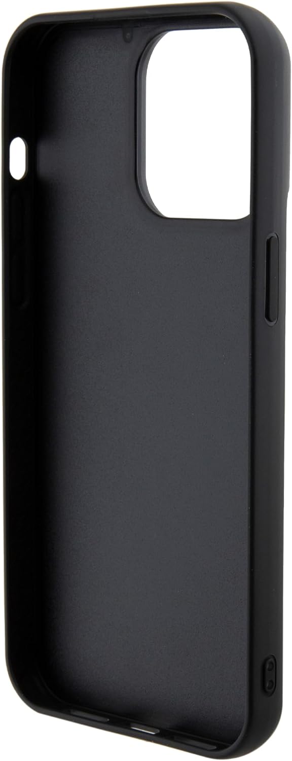 Guess iPhone 15 Pro Max - Sequin Script Metal Σκληρή Θήκη με Επένδυση από Παγέτες - Black - GUHCP15XPSFDGSK