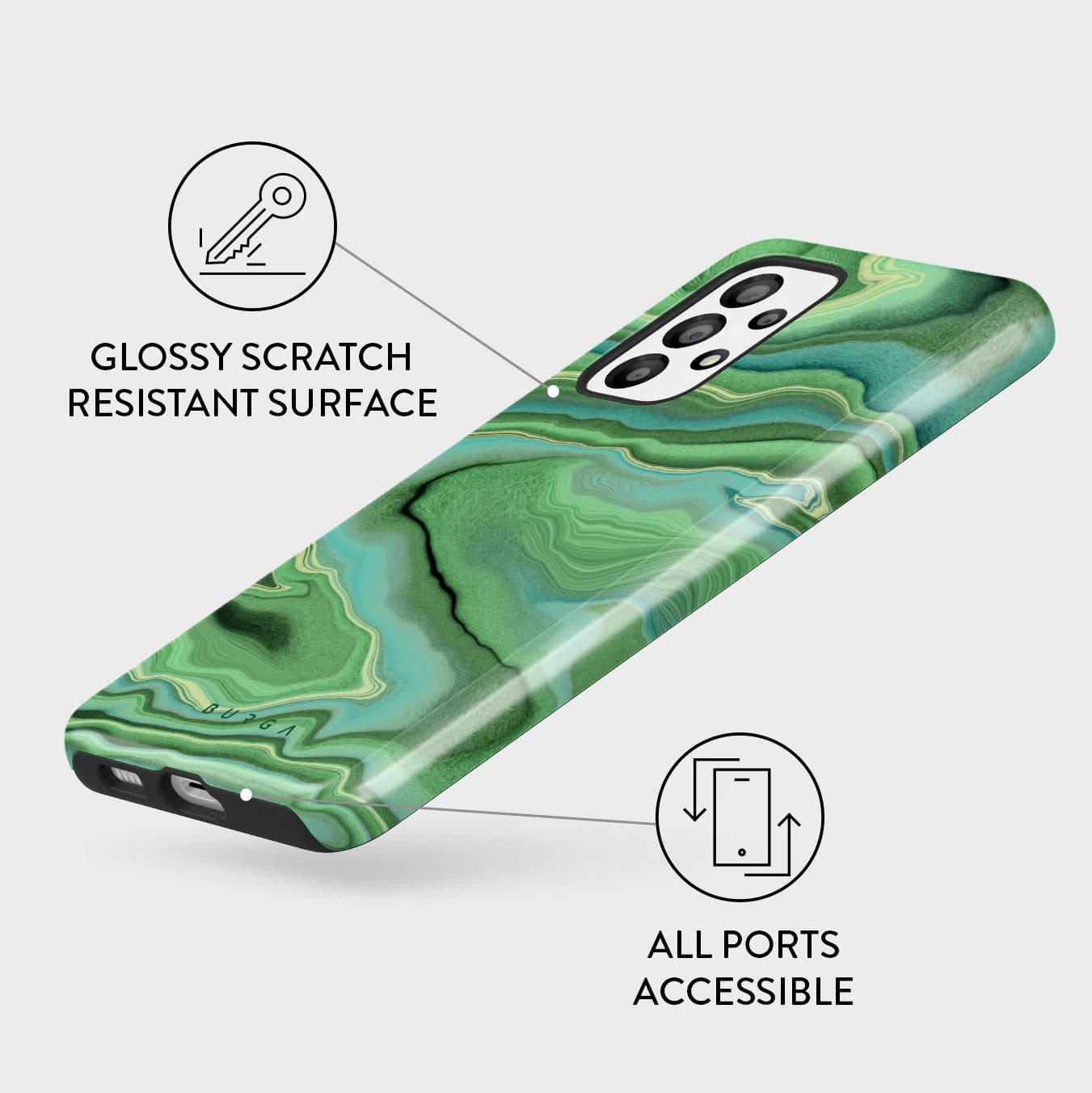 Burga Samsung Galaxy A33 5G Fashion Tough Σκληρή Θήκη - Rock On