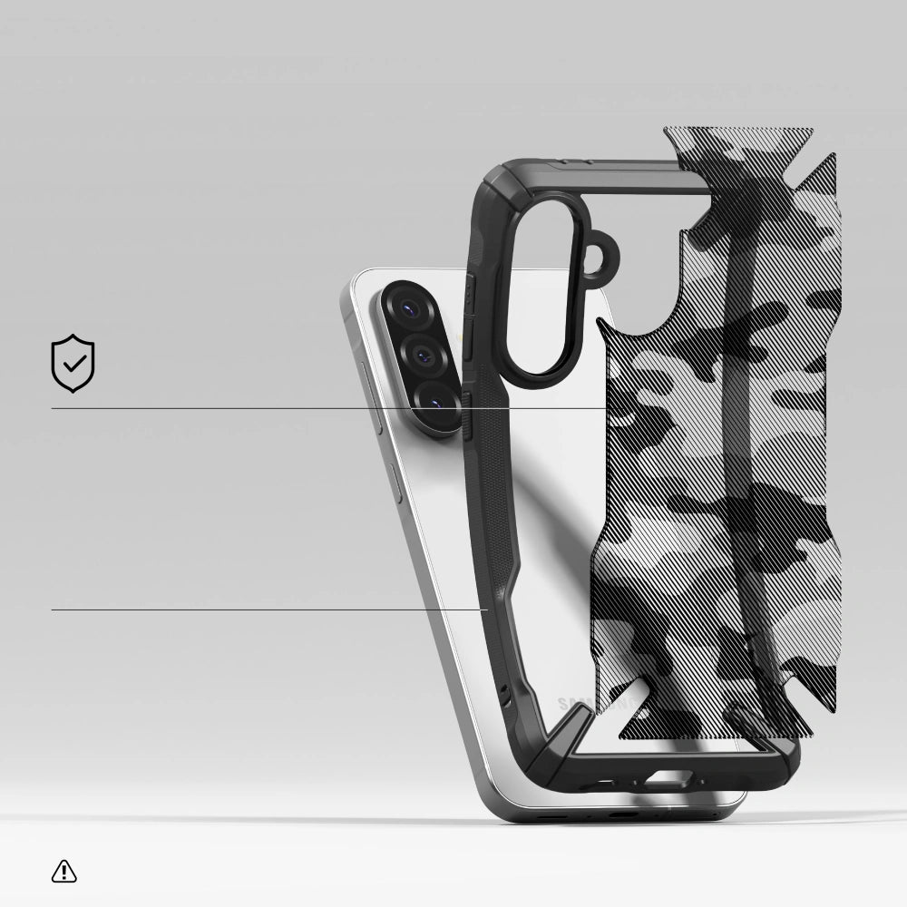 Ringke Samsung Galaxy A36 5G / A56 5G Fusion X Σκληρή Θήκη με Πλαίσιο Σιλικόνης - Camo Black