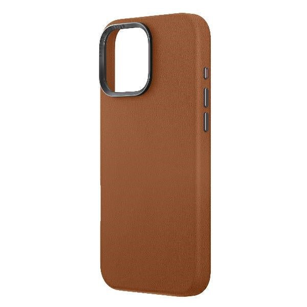 Uniq iPhone 16 Pro Max Lyden MagClick Σκληρή Θήκη με Επένδυση Συνθετικού Δέρματος και MagSafe - Caramel