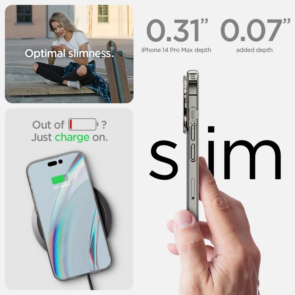 Spigen iPhone 14 Pro Crystal Pack Θήκη Σιλικόνης με Προστασία Οθόνης - Crystal Clear