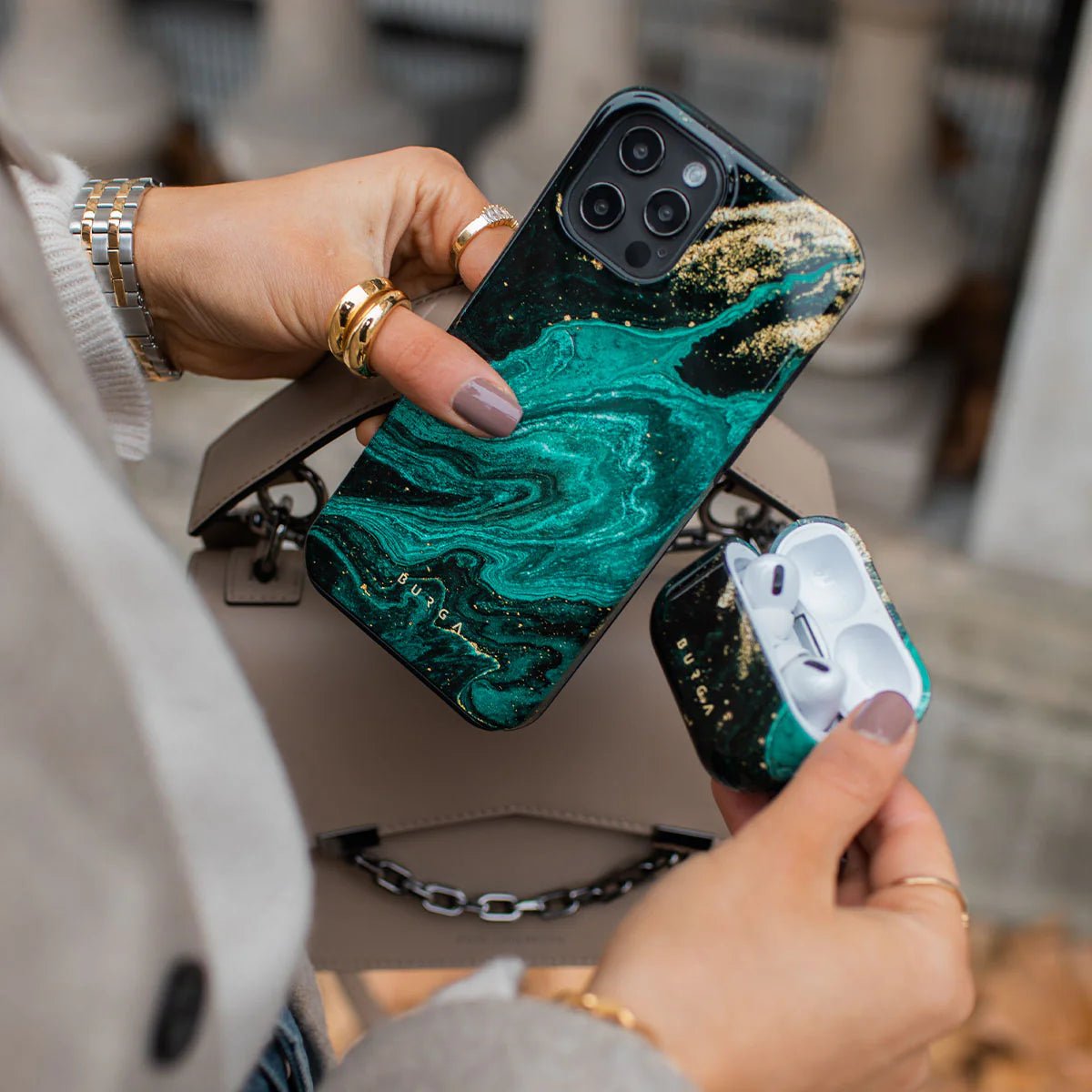 Burga Samsung Galaxy S24 Plus Fashion Tough Σκληρή Θήκη - Emerald Pool