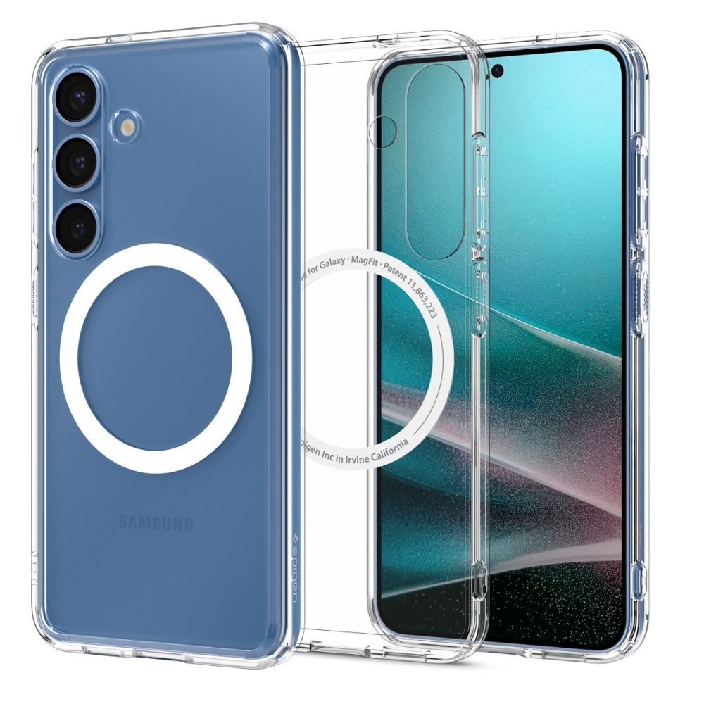 Spigen Samsung Galaxy S25 - Ultra Hybrid Mag - Σκληρή Θήκη με Πλαίσιο Σιλικόνης Και MagSafe - Clear / White