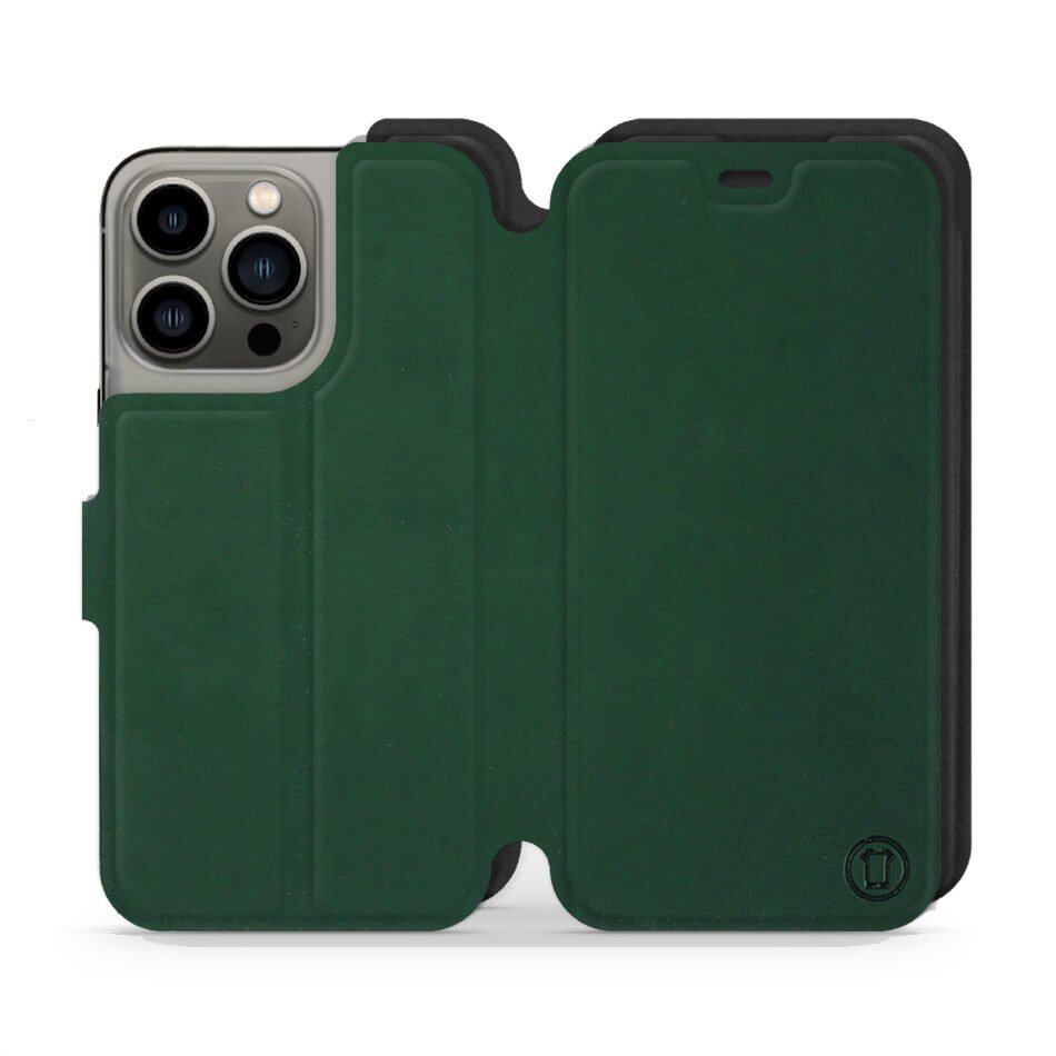 Mobiwear iPhone 13 Pro Θήκη Βιβλίο Slim Flip - Πράσινη - S_GRB