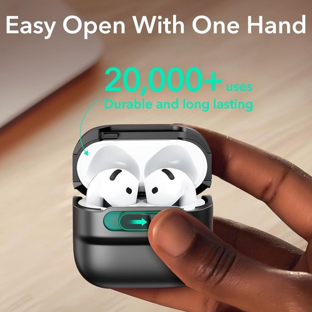 ESR AirPods 4 Θήκη από Σκληρό Πλαστικό με MagSafe - Pulse Halolock - Black