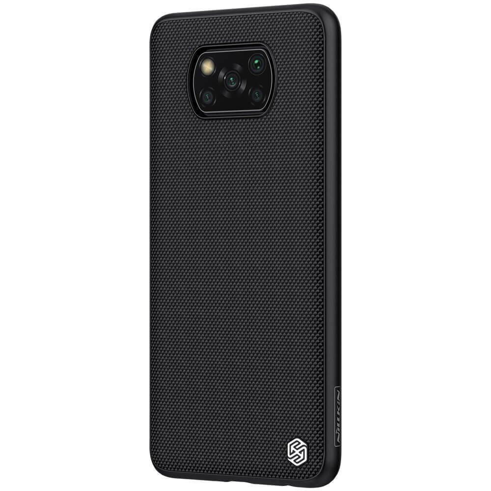 Nillkin Xiaomi Poco X3 NFC / X3 Pro Textured Case Σκληρή Θήκη με Πλαίσιο Σιλικόνης - Black