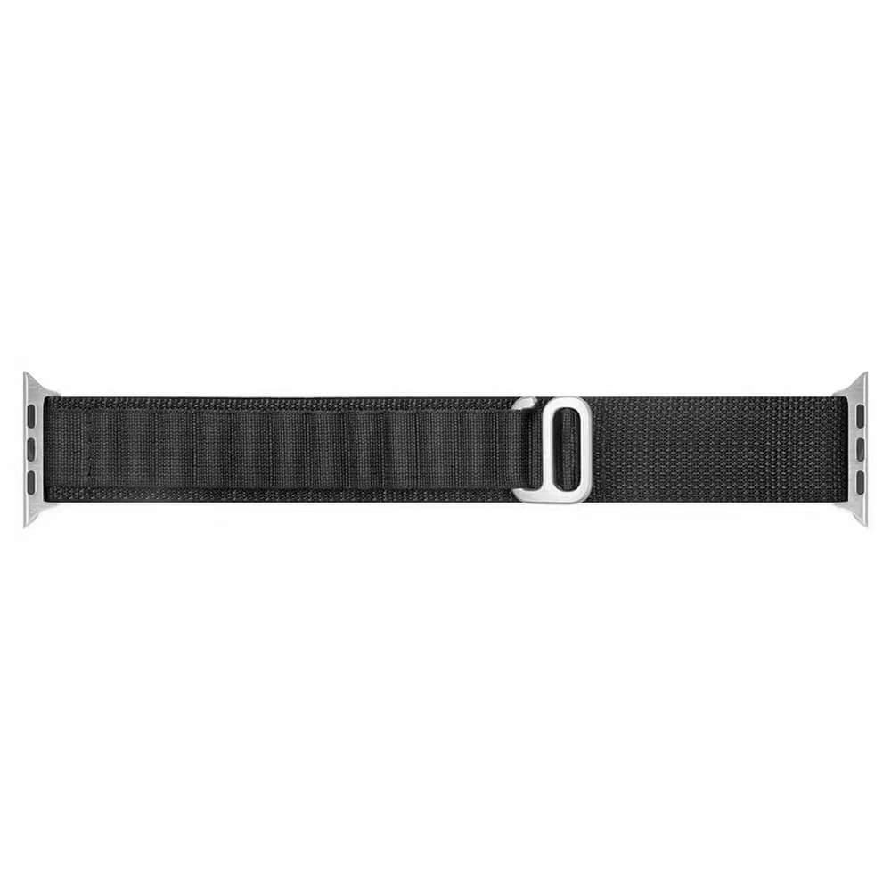Techsuit Λουράκι Apple Watch 2/3/4/5/6/7/8/9/10/11 - SE (1/2/3) - 38/40/41/42mm Watchband W037 Nylon - Black