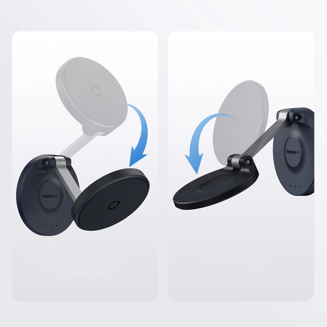 Baseus MagPro Self - adhesive Αναδιπλούμενη Αυτοκόλλητη Μαγνητική Βάση Στήριξης Κινητού - Black - B10564101121 - 00