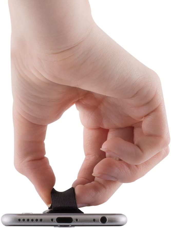 KW Σετ με 3 Finger Holders for Smartphones / iPhones - Αξεσουάρ για Εύκολο Κράτημα με Ένα Χέρι - Black / Grey / Pink - 43997.01