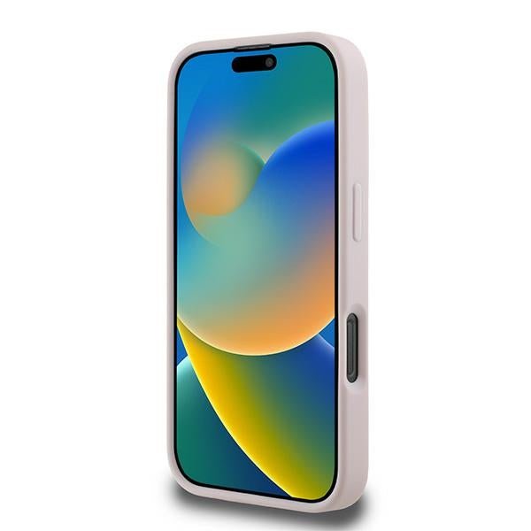 Karl Lagerfeld iPhone 16 Pro Max - Quilted Signature - Θήκη με Επένδυση Συνθετικού Δέρματος - Pink - KLHCP16XPQDSMGP