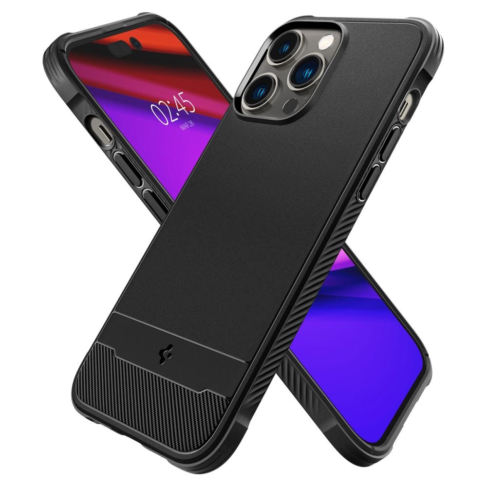 Spigen iPhone 14 Pro Max Rugged Armor Mag Θήκη TPU με MagSafe - Matte Black