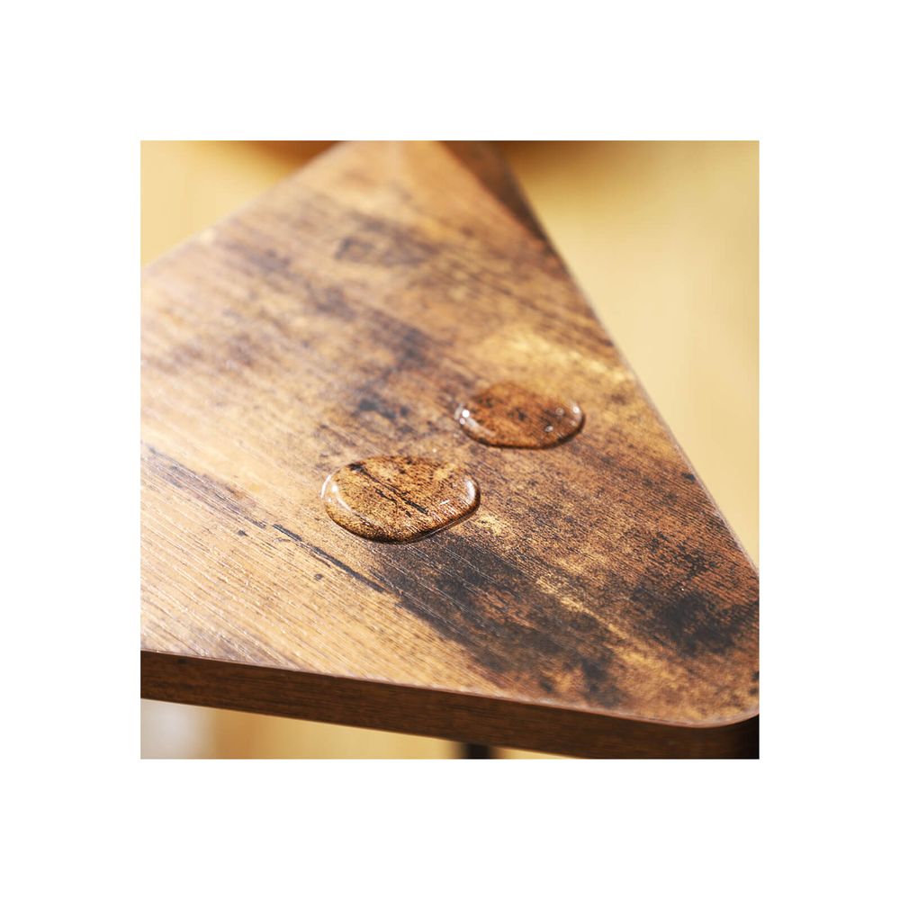 Vasagle Επιδαπέδια Μεταλλική Κρεμάστρα με 2 Ξύλινα Ράφια - 179 cm - Vintage Brown / Black - RCR16BXV1