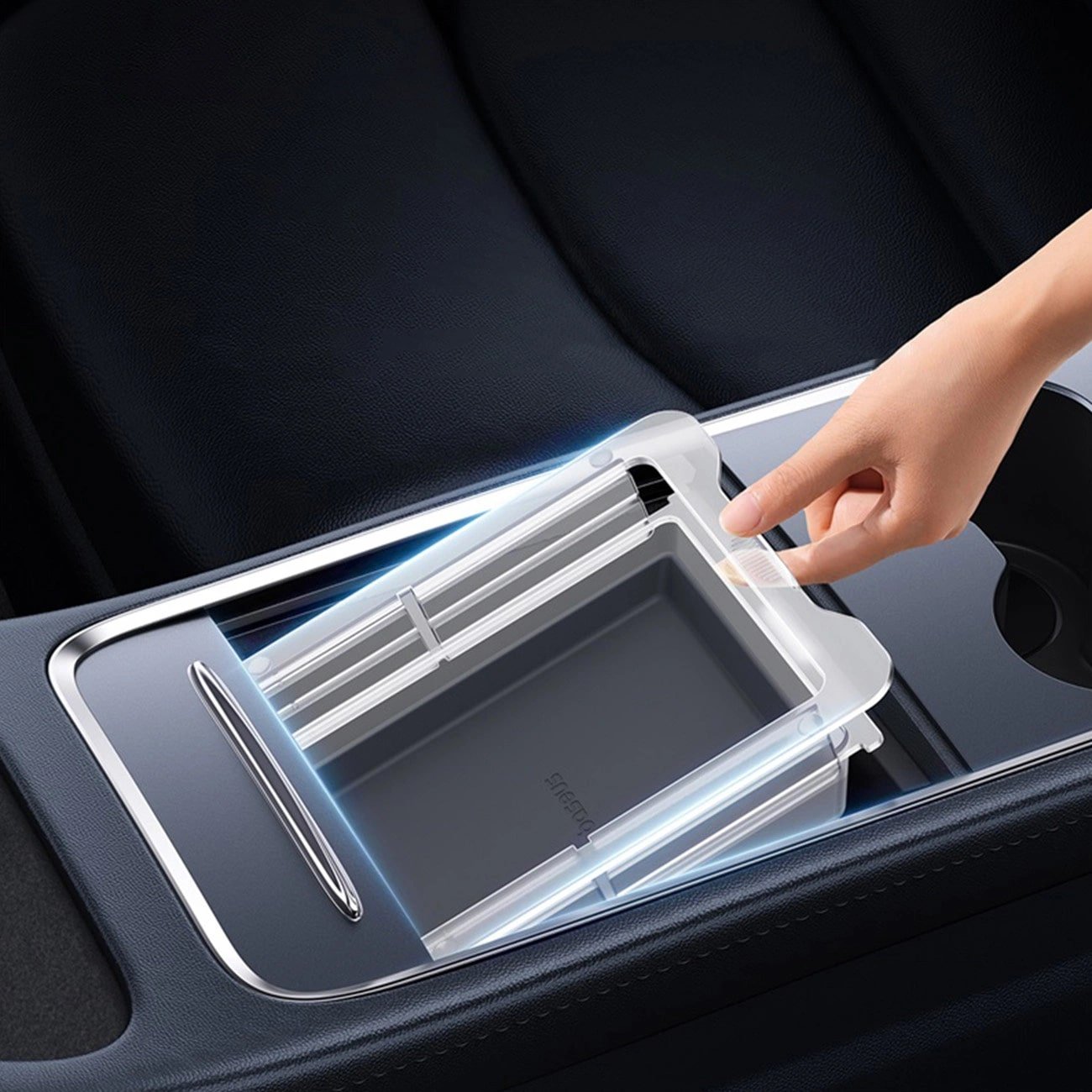 Baseus T - Space Series Θήκη Οργάνωσης Αυτοκινήτου για Tesla Model 3 / Y - Grey