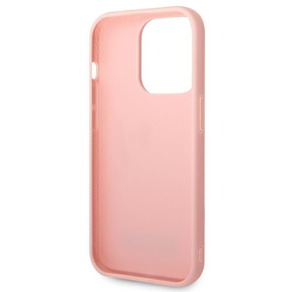 Karl Lagerfeld iPhone 14 Pro Max - 3D Monogram Σκληρή Θήκη με Πλαίσιο Σιλικόνης - Pink - KLHCP14XRUPKLPP